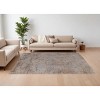 Brown Taupe and Tan Abstract Power Loom Area Rug - 2 of 4