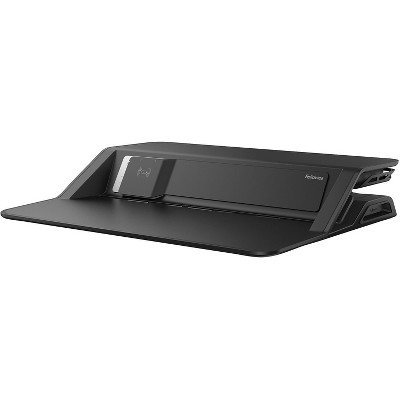 Fellowes Black Adjustable Sit-Stand Desk Converter with USB Ports