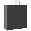 vidaXL Paper Bags 50 pcs with Handles Black 17.7x6.7x18.9" - 3 of 4