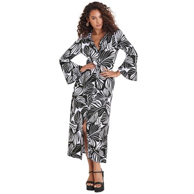 VENUS Womens Button Front Maxi