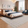 8x10 Living Room Rug Machine Washable Print Braided Large Area Rug Farmhouse Solid Carpet Non-Slip Non-Shedding Thin Indoor Floor Carpet for Office - 2 of 4