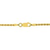 EVERLY JEWELRY | Yellow Plated Sterling Silver Diamond Cut Rope Chain Bracelet, 7.25 inch - 4 of 4
