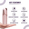 YEVYO Women Eyebrow Trimmer, Rechargeable Eyebrow Hair Remover - Rose Gold - 3 of 4