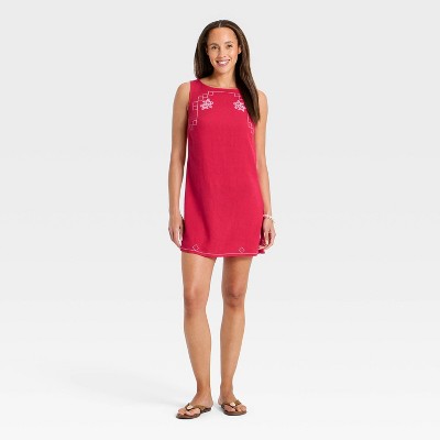 Женские платья Universal Thread Women's Woven Mini Sundress - Universal Thread™ Pink M — фото 3