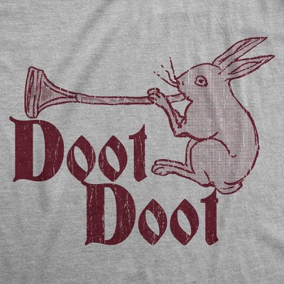 Мужские футболки Crazy Dog T-Shirts, Inc. Mens Funny T Shirts Doot Doot Sarcastic Retro Trumpet Graphic Novelty Tee For Men - Crazy Dog Men's T Shirt For Music Lovers Light Grey M — фото 2