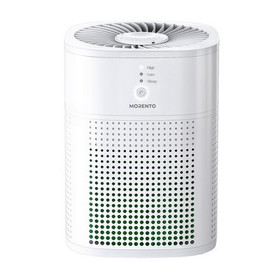 White Compact HEPA Air Purifier with Sleep Mode