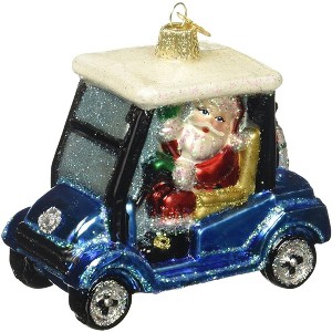 Old World Christmas Glass Blown Ornament for Christmas Tree, Winking Santa - 1 of 2