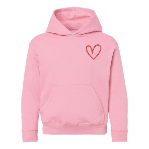 The Juniper Shop Embroidered Hand Drawn Heart Youth Graphic Hoodie - 1 of 3
