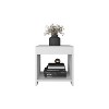 NicBex Nightstand with Drawers or Open Shelf,1pc Side Table with Wood Frame,Bedside Table for Bedroom,Living Room,White/Black - 4 of 4