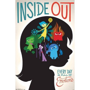 34" x 22" Disney Pixar Inside Out Premium Poster - Trends International: Vintage Style Wall Art - 1 of 3