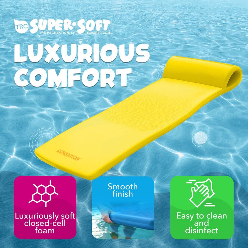TRC Recreation Sunsation 1.75" Thick Foam Lounger Swimming Pool Float, 3 of 7