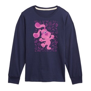 Boys' - Blue's Clues & You! - Magenta Excited Long Sleeve Graphic T-Shirt - 1 of 3