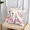 Paris Eiffel Tower Throw Pillow Cover 18x18 in Set of 2 Cushion Farmhouse Pillow Covers - 3 of 4