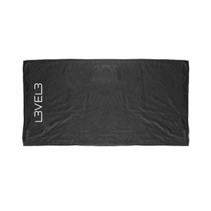 Level 3 Premium Shaving Towel - Soft, Light and Absorbent - Ideal for Haircuts and Shaves, Black - 1 of 4