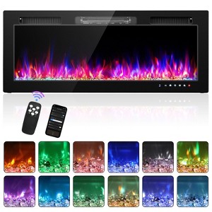 Karl Home 1500-Watt 50-inch Electric Fireplace Insert / Wall-Mounted Electric Fireplace with WIFI Function - 1 of 4
