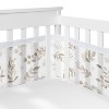 Sweet Jojo Designs 6p Boy Girl Gender Neutral Unisex Crib Bedding + BreathableBaby Breathable Mesh Liner Anti Bumper Pad Botanical White Beige - 3 of 4