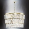 Urban Ambiance Luxury Glam Indoor Chandelier,  23-1/2''H x 32"W x 32''D,  Gilded Silver Finish, UHP4952 - 4 of 4