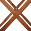 vidaXL Patio Table 43.3 in.x26.4 in.x29.1 in. Solid Acacia Wood - image 4 of 4