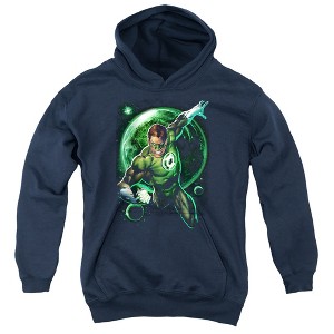 Boys’ Green Lantern Galaxy Glow Hooded Sweatshirt - 1 of 4