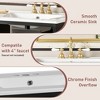 TIRAMISUBEST Wall Mounted 24" Bathroom Vanity Set with Ceramic Sink, Small Storage Bathroom Cabinet with 2 Drawers - 4 of 4
