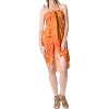LA LEELA Women's Summer Beach Wrap Bikini Wraps Sarong Cover up Skirt Swimsuit Swimwear Cover Ups for Womens One Size Orange, Abstract - 2 of 4