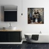 Stupell Industries Bear with Newspaper Bathroom Canvas Wall Art - 2 of 4