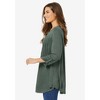 Woman Within Plus Size Pleated Henley Top - 4 of 4