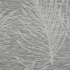 Habitat 100% Polyester Eleanor Light Filtering Jacquard Leaf Grommet Curtain Panel in Grey - 4 of 4
