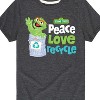 Boys' - Sesame Street - Peace Love Recycle Short Sleeve Graphic T-Shirt - 2 of 4