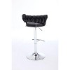 Kumasinova 30-38"H Adjustable Height Bar Stools Set of 2,Chic Swivel Counter Height Barstools with Luxury Velvet Upholstery&Chrome Legs - 4 of 4