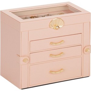 3-Drawer Jewelry Box and Display Organizer for Earrings and Necklaces - 1 of 4
