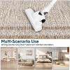 Modern Rug Thin Washable Non-Slip Geometric Border Low Pile Foldable Soft Non-Shedding Indoor Accent Carpet - 3 of 4