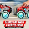 Joyfy 3PCS Monster Friction-Powered Truck Toy, Light-Up Toy Truck with Flashing LED Wheel, Easter Birthday Gift for Toddlers Boys Girls Ages 2 3 4 5 6 - 3 of 4