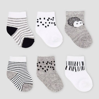 black infant socks