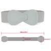 INSPIRE CHIC Women's Interlock 8-shaped Faux Leather Buckle Elastic Belt 1 Pc - 3 of 4