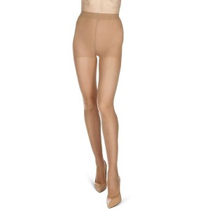 Memoi Women's 12 Denier Soft Sheen Crystal Sheer Control Top Pantyhose - 1 of 3