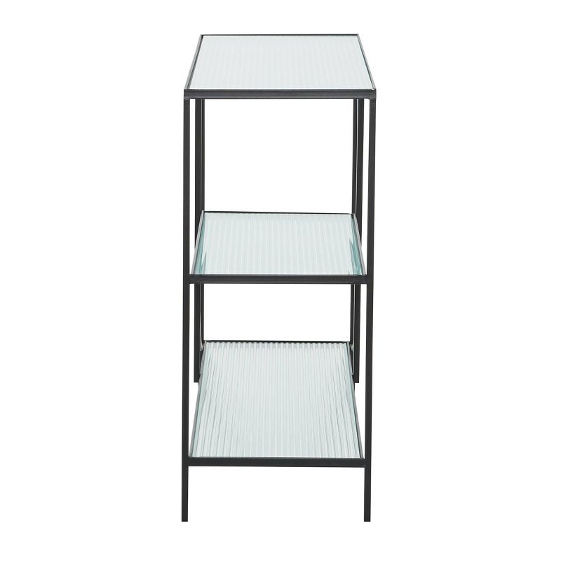 Industrial Metal Console Table Black - Olivia &#38; May, 4 of 9