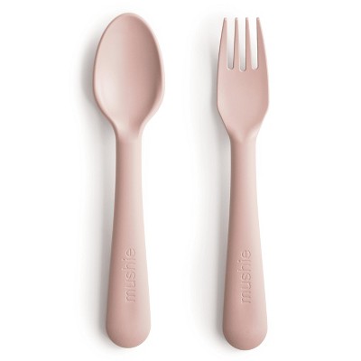 Mushie Dinnerware Fork and Spoon Set