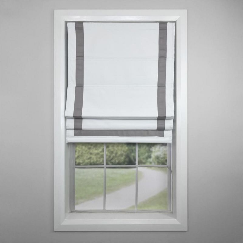 Versailles Valentina Cordless Roman Blackout Shades For Windows Insides/Outside Mount Grey, 4 of 7