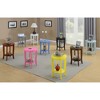 HomeStock Round Accent End Table with Lower Shelf, Curved Legs and Smooth Finish Ideal for Living Room or Bedroom Corners - 4 of 4