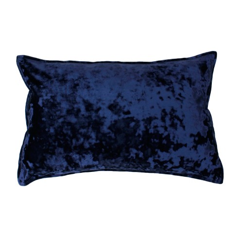 Ibenz Ice Velvet Oversize Lumbar Throw Pillow Blue - Décor Therapy : Target