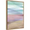 Amanti Art 16" x 23" Soft Summer I Warm Abstract by Mercedes Lopez Charro Framed Wall Canvas: Modern Lithograph, Vertical Layout - 2 of 4