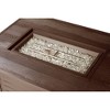 Oakland Living Aluminum Rectangle 48" x 36" 55000 BTUs Propane Wood Texture Panel Design Outdoor Patio Dining Table - 4 of 4