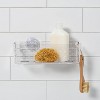 Suction Medium Basket Clear - Room Essentials™ - image 2 of 3