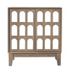 29.5" Mid-Century Modern Accent Sideboard Cabinet with Mirrored Arched Doors for Entryway Living Room-3irtyhousy - 3 of 4