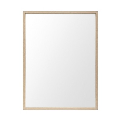 HomeRoots 42" Tan Framed Bathroom Vanity Mirror