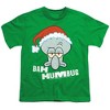 Boys' Spongebob Squarepants Christmas Bah Humbug Squidward T-Shirt Kelly Green X Small - 2 of 4
