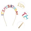 Unique Bargains Women's Colorful Rainbow Birthday Headband 7.09"x6.69" Assorted Color 1 Pc - 2 of 4