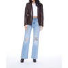Women's Helen Blazer Unreal Leather With Removable Denim Insert - BLUE REVIVAL - 3 of 4