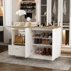 Famapy Stylish Vanity Island with Drawers & Adjustable Shelves,Storage Cabinet,Beauty Organizer for Makeup /Bags/Shoes - 2 of 4